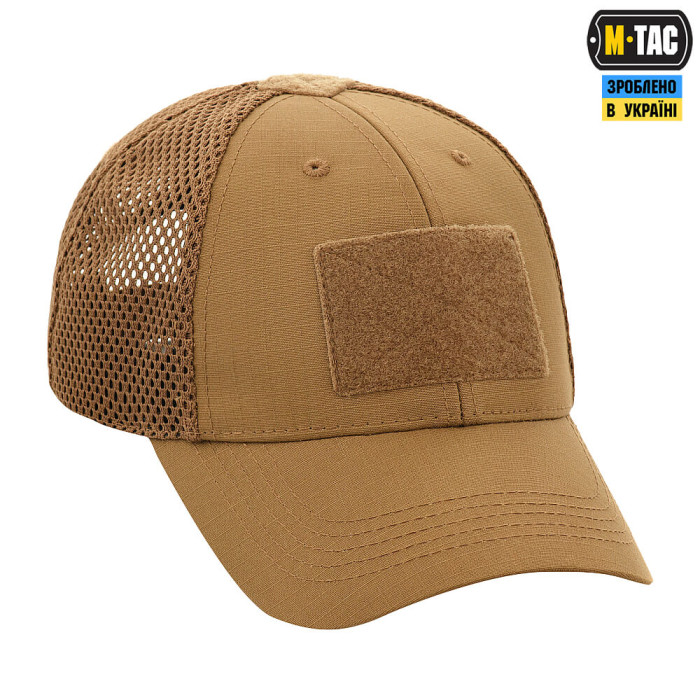 M-Tac бейсболка тактична з сіткою Elite Flex Coyote Brown L/XL