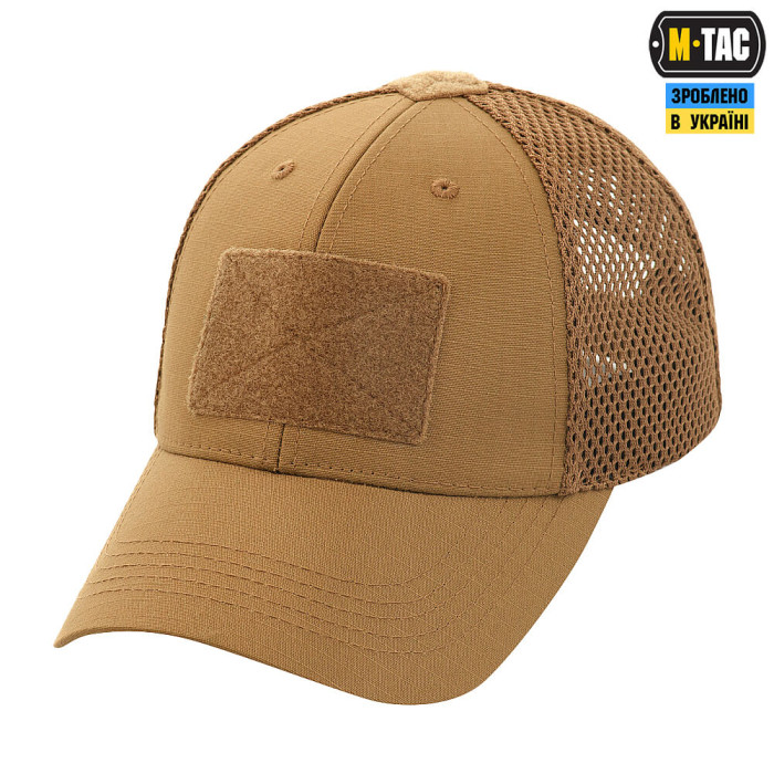 M-Tac бейсболка тактична з сіткою Elite Flex Coyote Brown L/XL