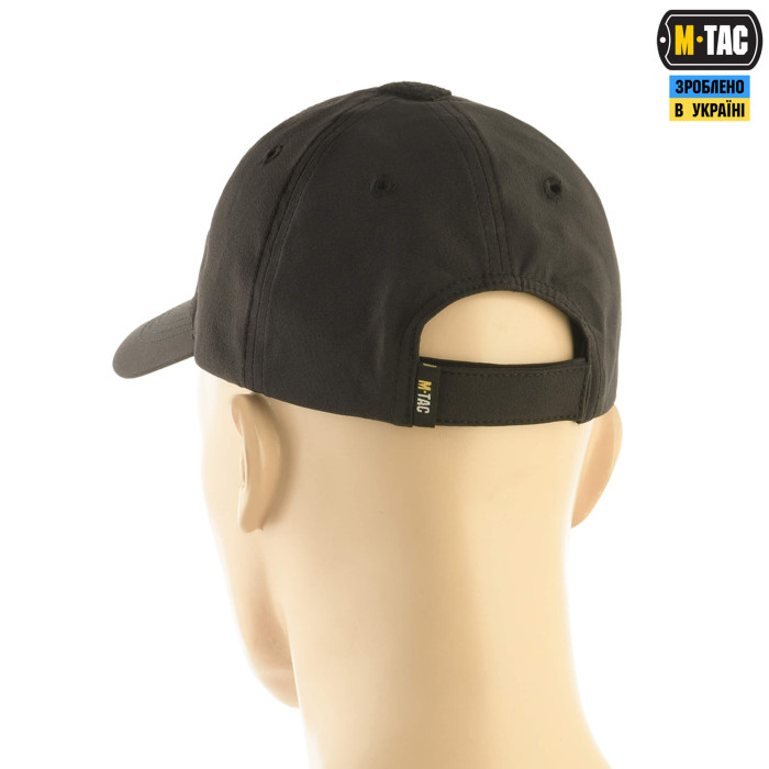 M-Tac бейсболка тактична з сіткою Elite Flex Black S/M