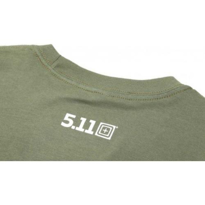 Футболка Military Green 2XL 5.11 з малюнком Tactical Shield Ukraine лімітована серія 41273-225
