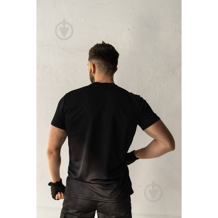 Футболка Black L Logos COOLMAX з вишивкою золотий Герб 04-09-00-0003