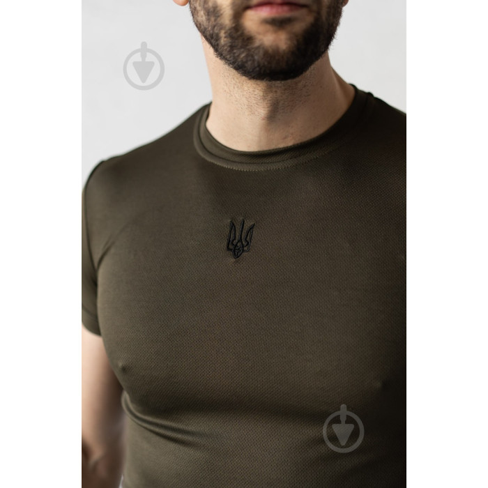 Футболка Dark Navy Blue 3XL Logos COOLMAX з вишивкою чорний Герб 04-09-00-0017