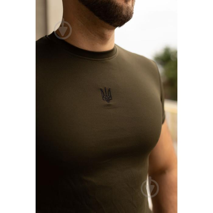 Футболка Dark Navy Blue 3XL Logos COOLMAX з вишивкою чорний Герб 04-09-00-0017