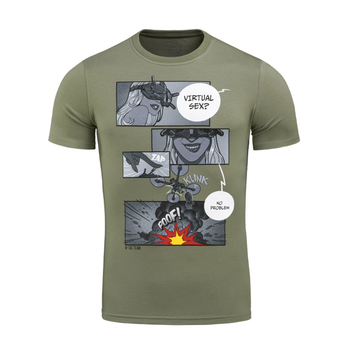 M-Tac футболка Comics Drone Girl Light Olive L