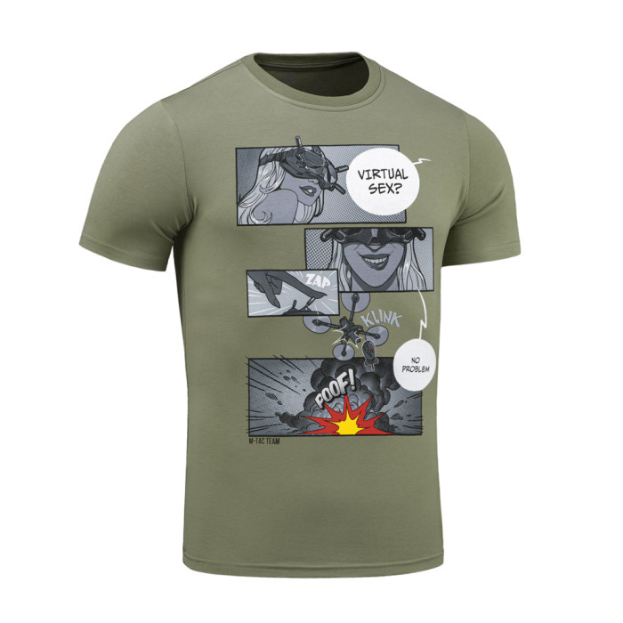 M-Tac футболка Comics Drone Girl Light Olive L
