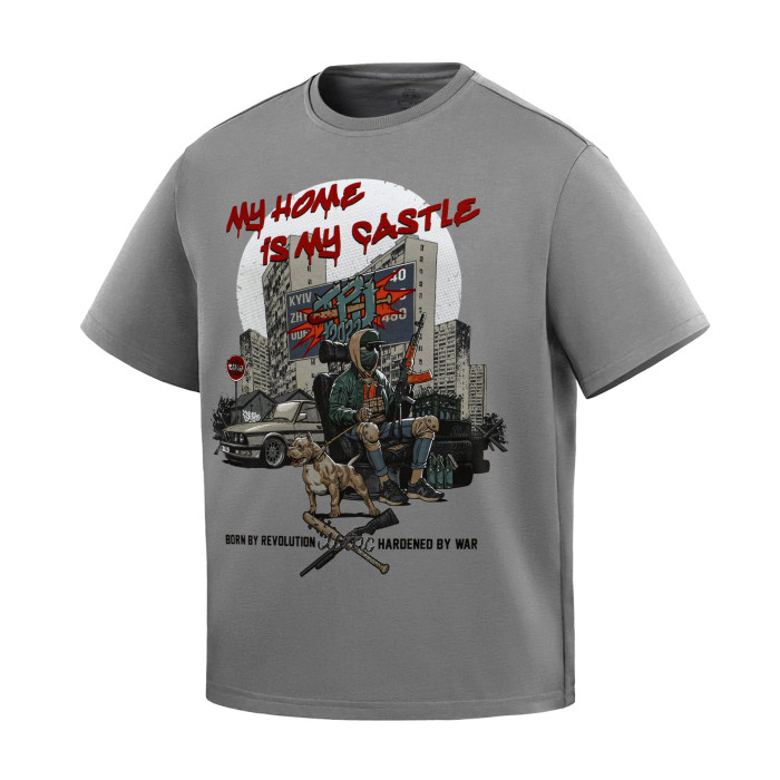 M-Tac футболка My Home is my Castle Oversize Light Grey 2XL