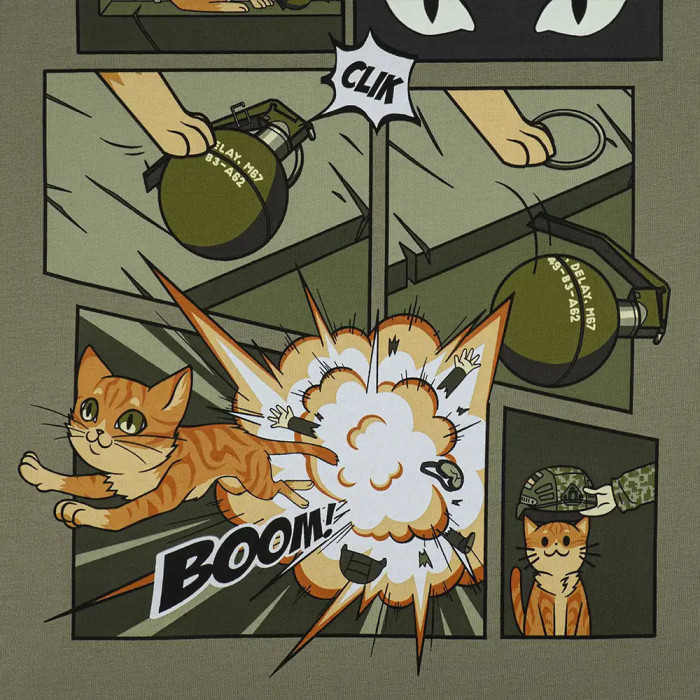 M-Tac футболка Orange Cat Cotton Hard Light Olive M