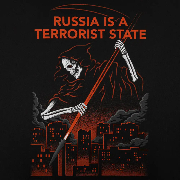 M-Tac футболка russia is a terrorist state Oversize Cotton Hard Black XS