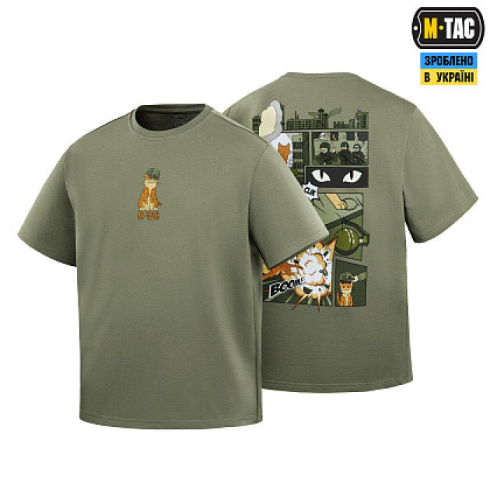 M-Tac футболка Orange Cat Cotton Hard Light Olive M