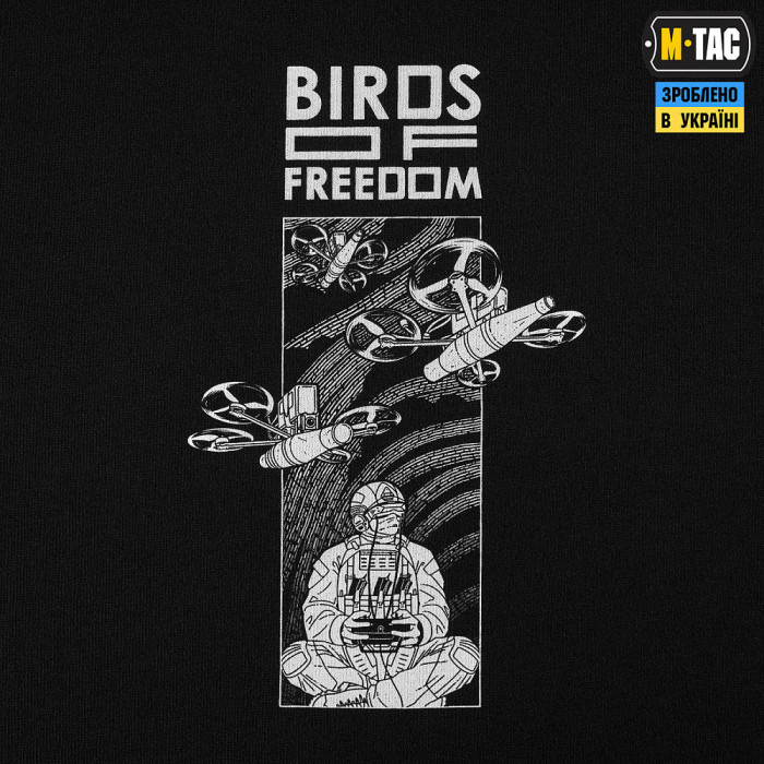 M-Tac футболка Birs of freedom Cotton Hard Black L