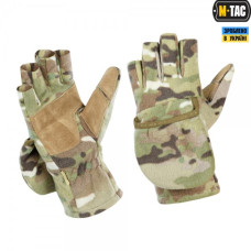Рукавиці Військова амуніція Multicam L тактичні палі флісові, Soft Shell