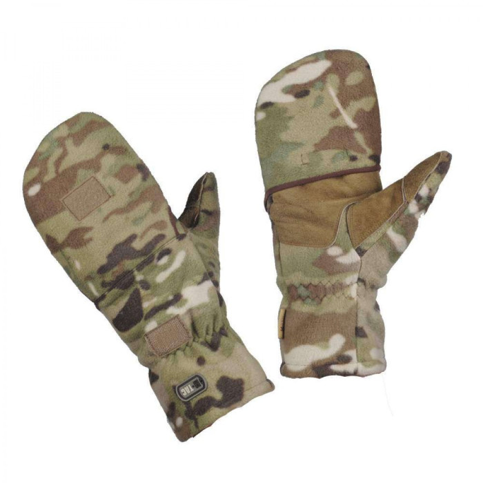 Рукавиці Військова амуніція Multicam XL тактичні палі флісові, Soft Shell