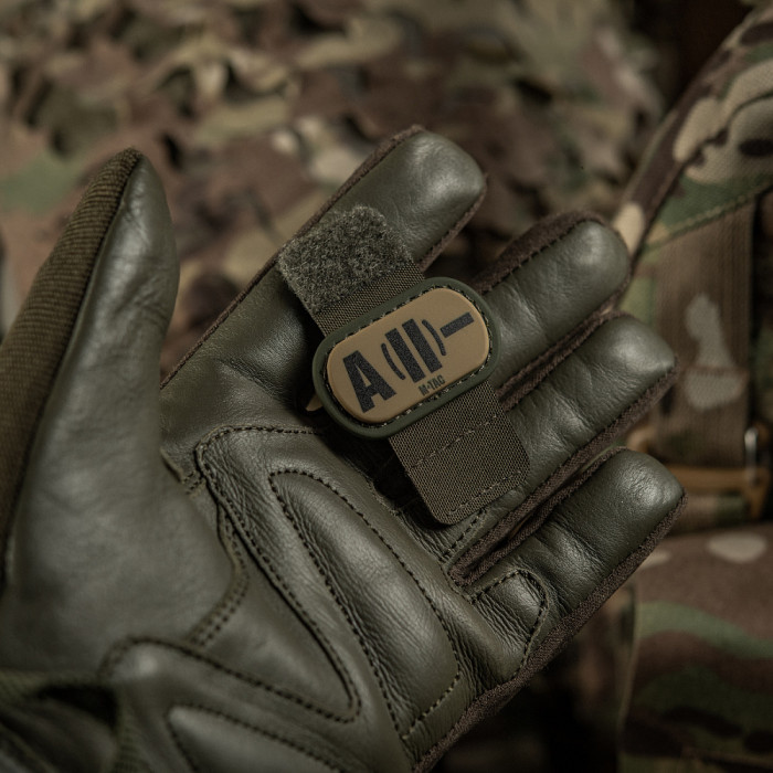 M-Tac MOLLE Patch група крові A (II) - PVC Ranger Green