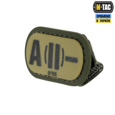 M-Tac MOLLE Patch група крові A (II) - PVC Ranger Green