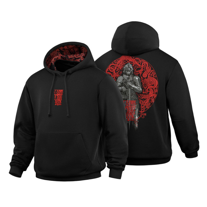M-Tac кофта Hoodie Один в полі воїн Oversize Hard Black 2XL