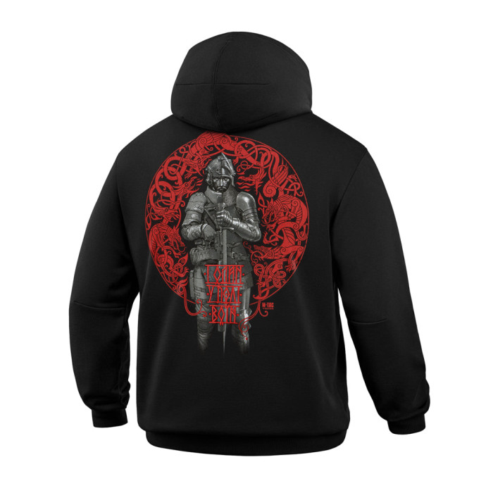 M-Tac кофта Hoodie Один в полі воїн Oversize Hard Black 2XL