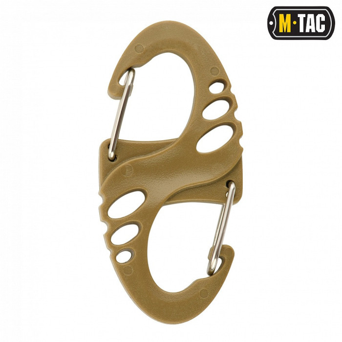 M-Tac карабін S-Hook пластиковий Coyote