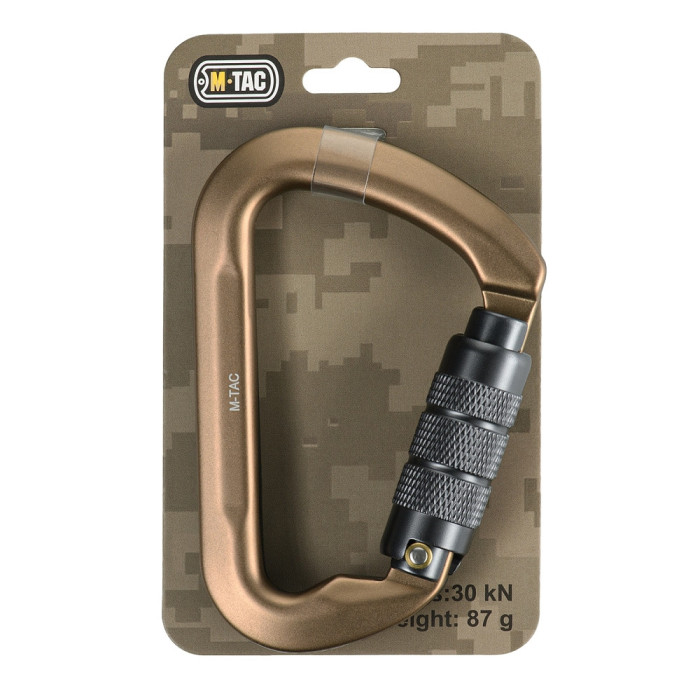 M-Tac карабін 10 см с байонетною муфтою Keylock сірий
