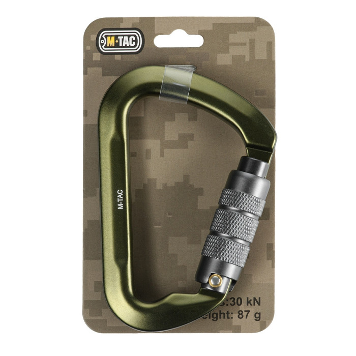 M-Tac карабін 10 см с байонетною муфтою Keylock сірий