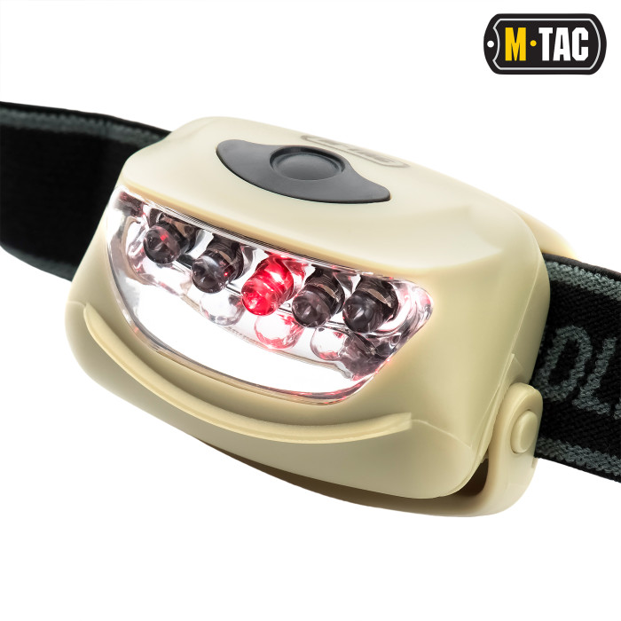M-Tac ліхтар налобний 4+1 LED Khaki