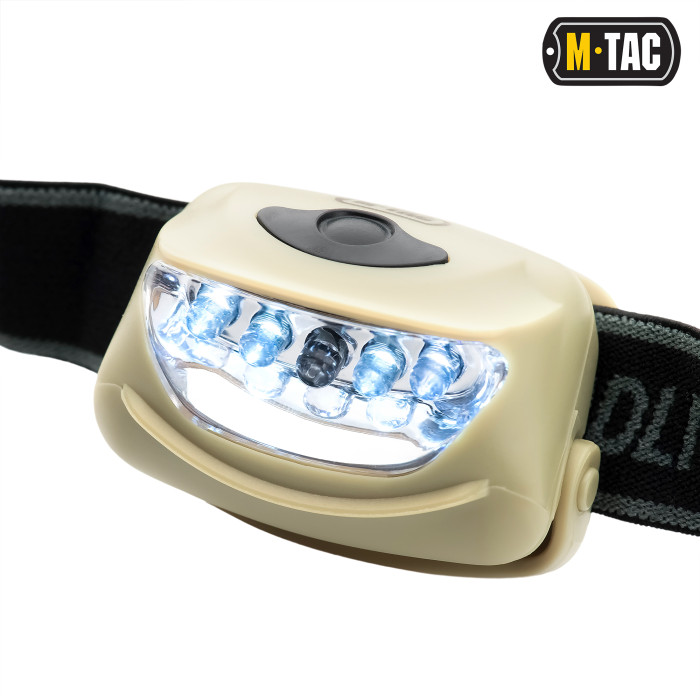 M-Tac ліхтар налобний 4+1 LED Khaki