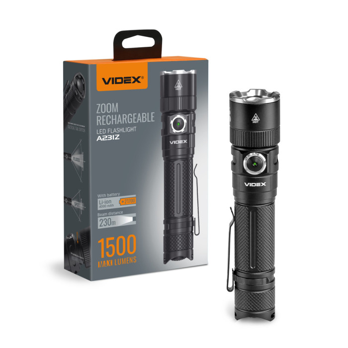 Ліхтар VIDEX портативний 1500Lm 5000K VLF-A231Z