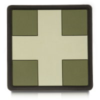 Нашивка Medic Cross Square PVC Olive