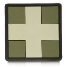 Нашивка Medic Cross Square PVC Olive