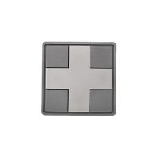 Нашивка Medic Cross Square PVC Grey