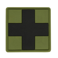 Нашивка Medic Cross Square PVC Olive/Black
