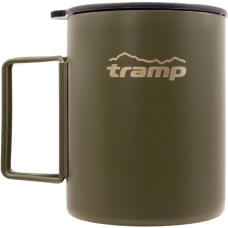 Термокружка TRAMP Olive і складаними ручками та поїлкою 500 мл  UTRC-142