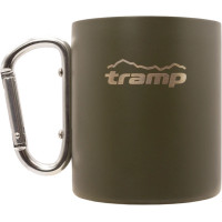 Термокружка TRAMP Olive з карабіном 350 мл  UTRC-122-olive