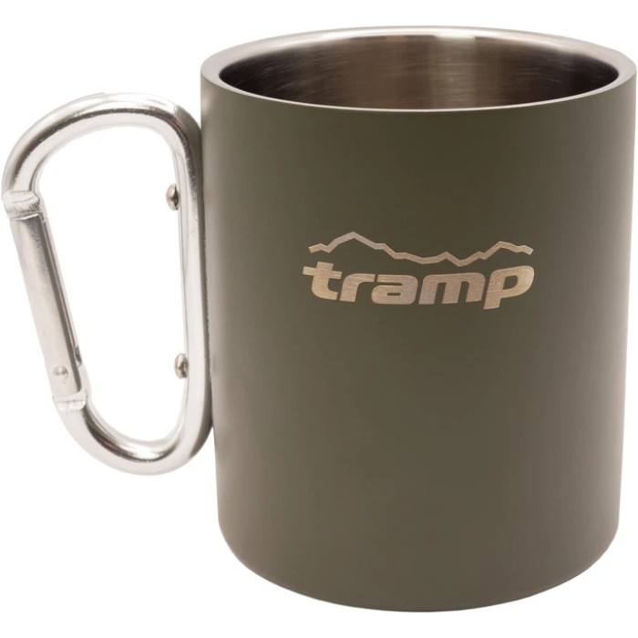 Термокружка TRAMP Olive з карабіном 350 мл  UTRC-122-olive