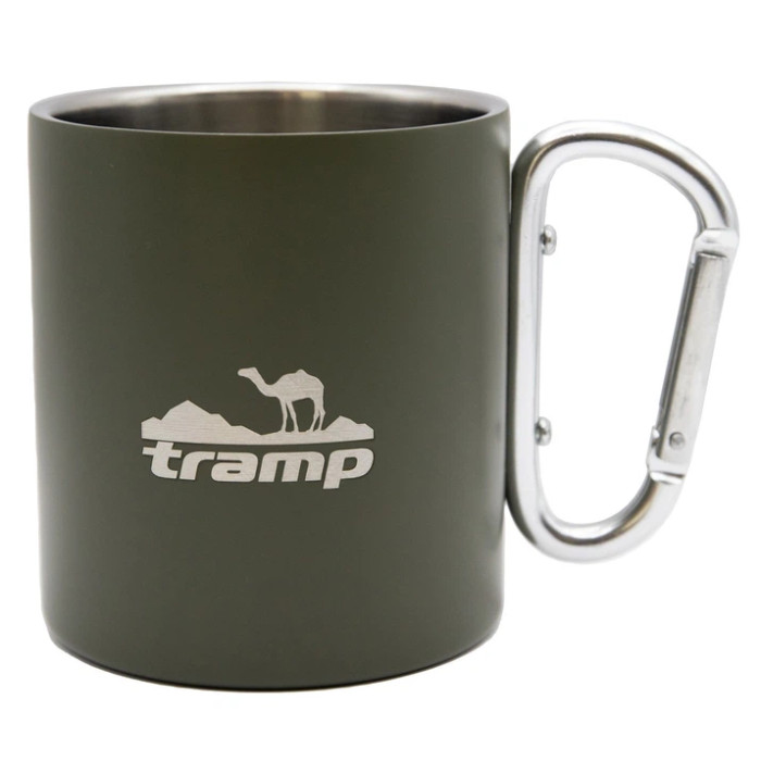 Термокружка TRAMP Olive з карабіном 350 мл  UTRC-122-olive