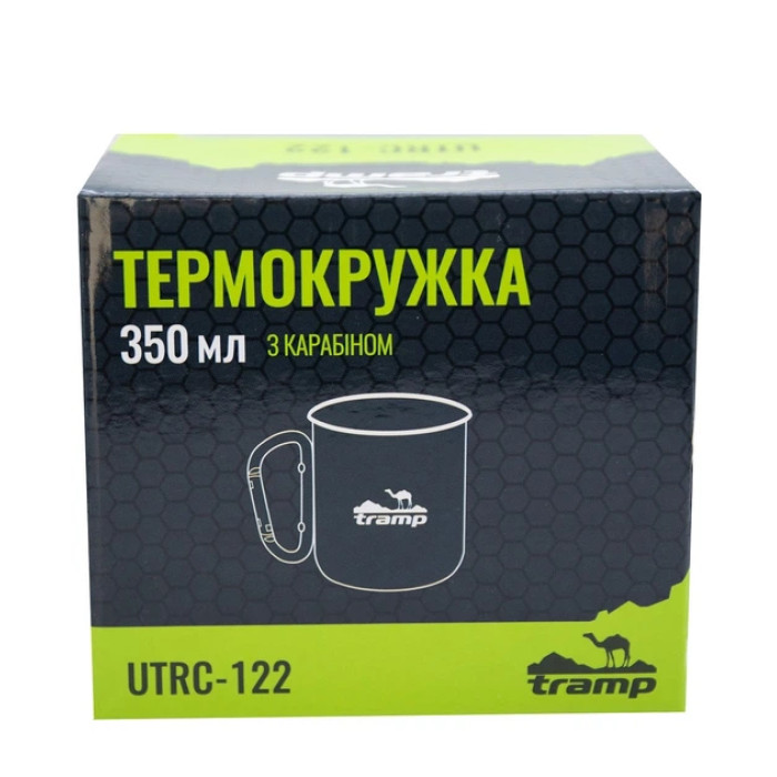 Термокружка TRAMP Olive з карабіном 350 мл  UTRC-122-olive