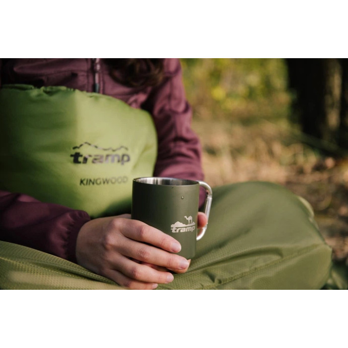 Термокружка TRAMP Olive з карабіном 350 мл  UTRC-122-olive