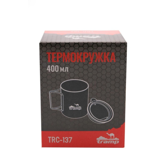 Термокружка TRAMP Olive 400 мл зі складними ручками та поїлкою UTRC-137