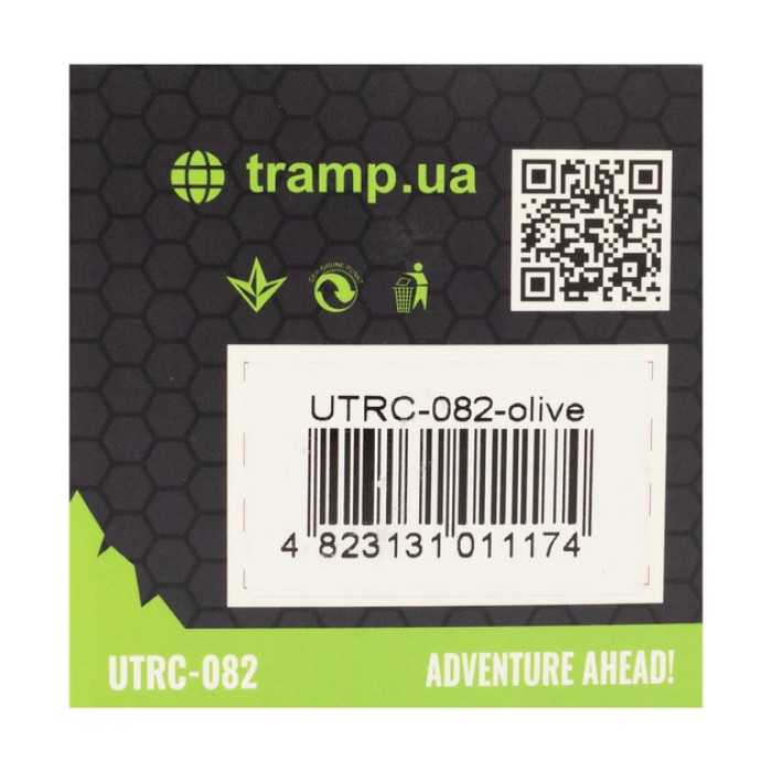 Кружка TRAMP Olive складана силіконова з кришкою 350 мл UTRC-082