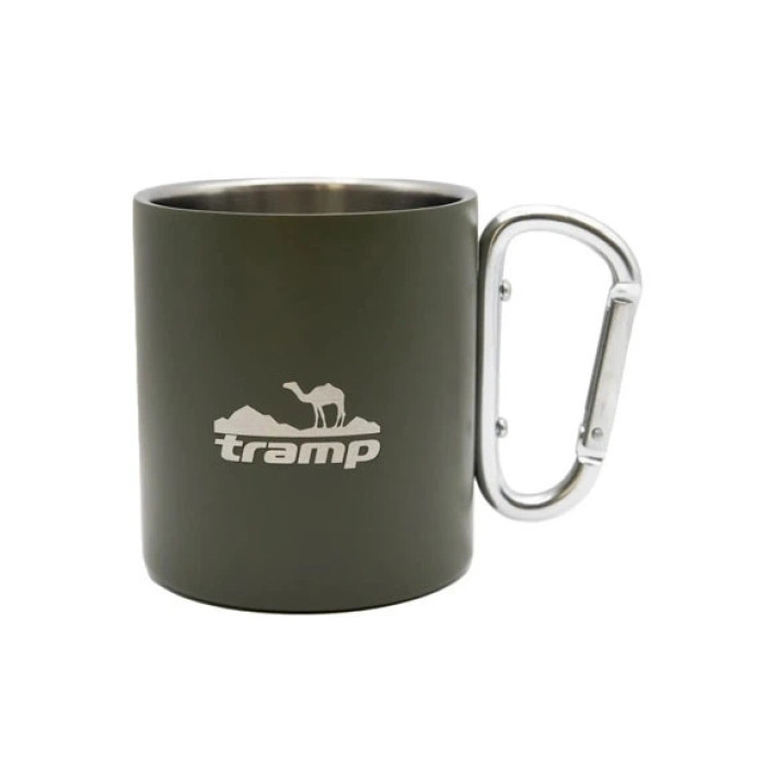 Термокружка TRAMP Olive з карабіном 350 мл  UTRC-122-olive