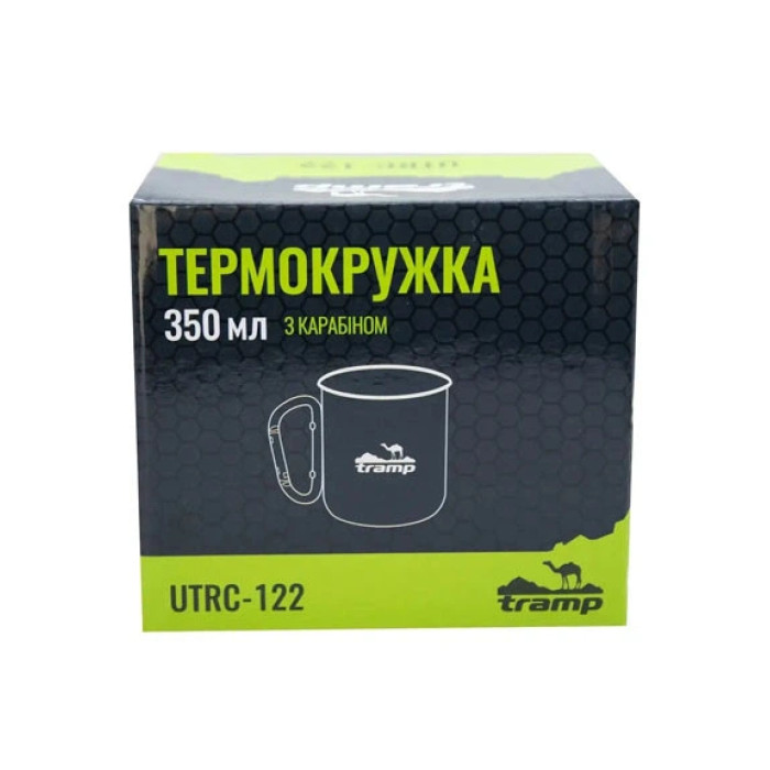 Термокружка TRAMP Olive з карабіном 350 мл  UTRC-122-olive