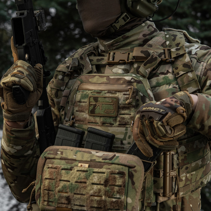 M-Tac нашивка AR-15 Velcro/PVC Multicam