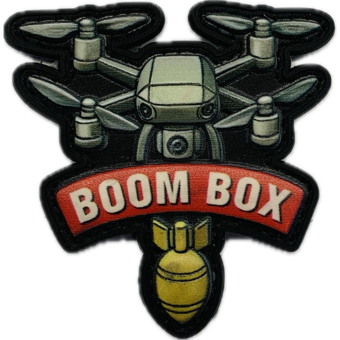 Нашивка дрон Boom Box PVC