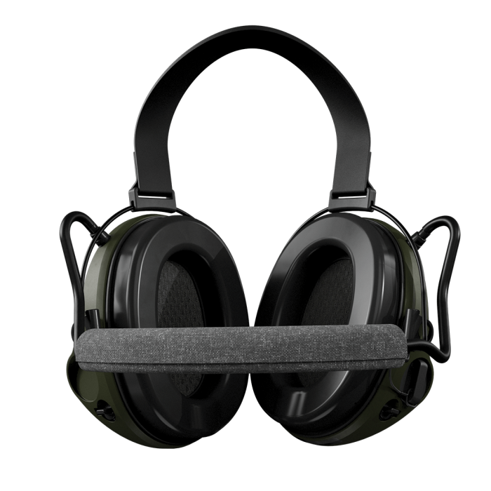 Активні навушники Sordin Supreme T2 Neckband із заднім тримачем під шолом - олива
