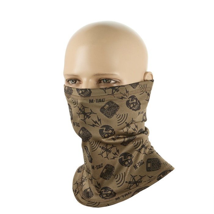 M-Tac шарф-труба мікрофліс Drone Pattern Tan L/XL