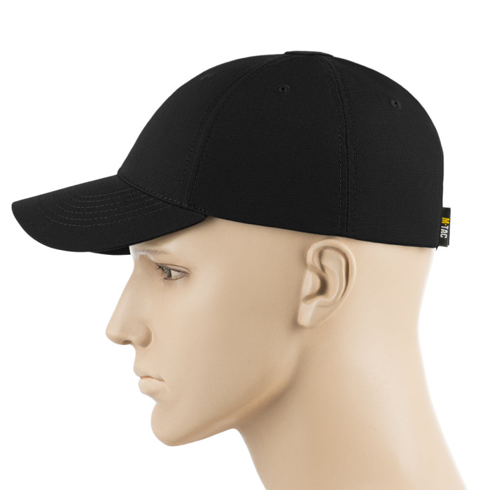 M-Tac бейсболка тактична Elite Flex ріп-стоп Black S/M