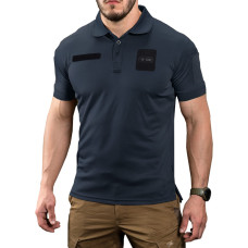 M-Tac поло Elite Tactical Coolmax Black/Dark Navy Blue L