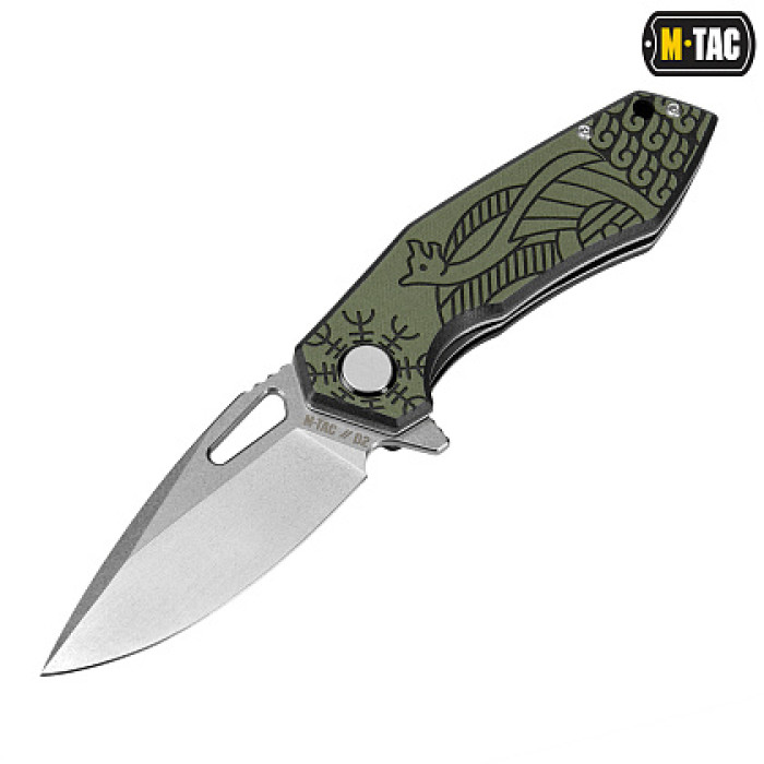 M-Tac ніж складний Type 12 Scandinavian Stonewash Black/Olive