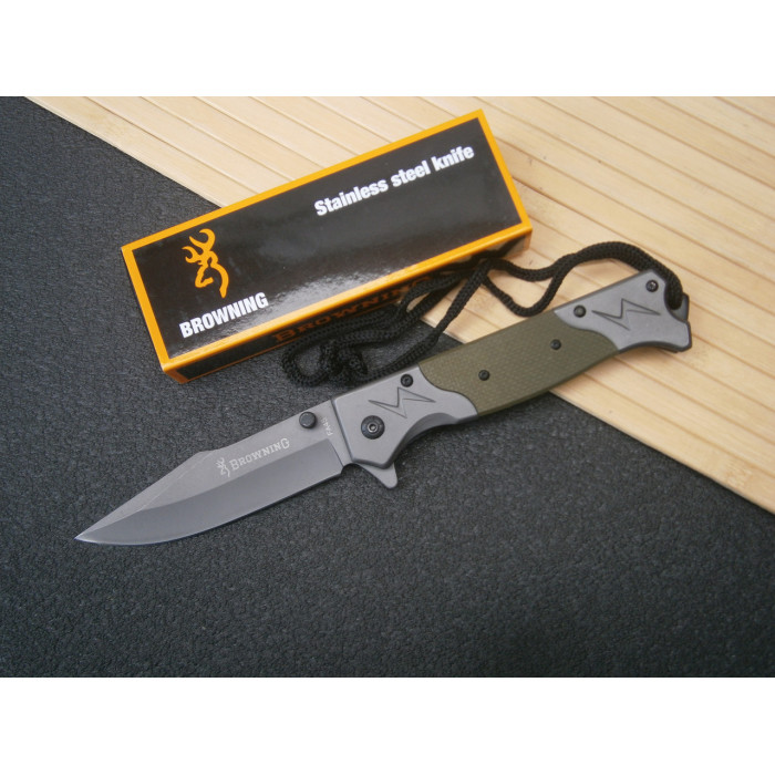 Ніж BROWNING Dark Olive складний з паракордом A00703/07126