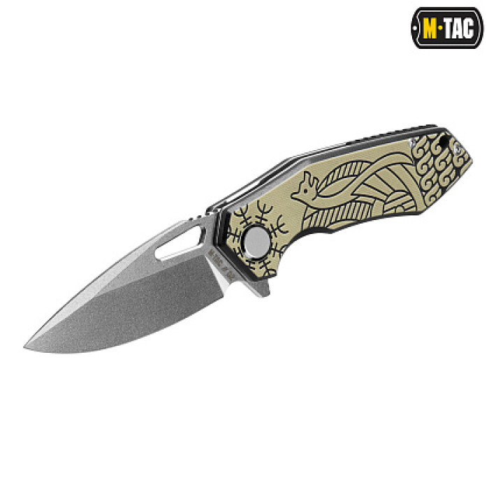 M-Tac ніж складний Type 12 Scandinavian Stonewash Black/Sand