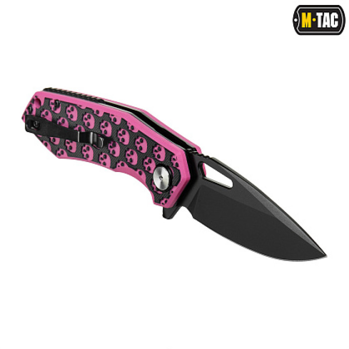 M-Tac ніж складний Type 12 Skull Black/Pink